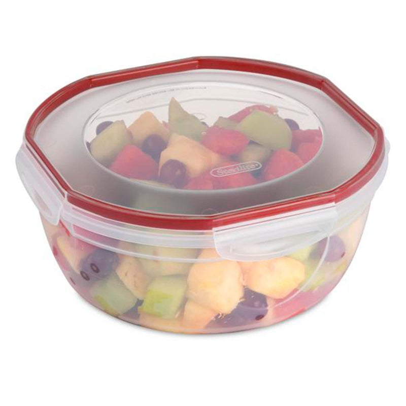 Sterilite Rocket Red Ultra Seal Latching Bowl, 4.7 Quart - Image 3